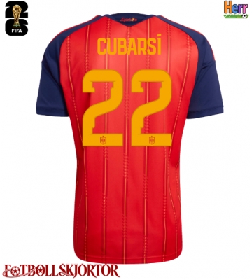 Spanien Pau Cubarsi #22 Hemmatröja VM 2026 Kortärmad